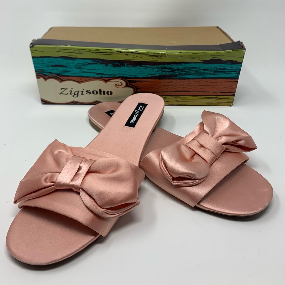 Zigisoho Pink Sandals Bow 8.5 M ZiGIny's